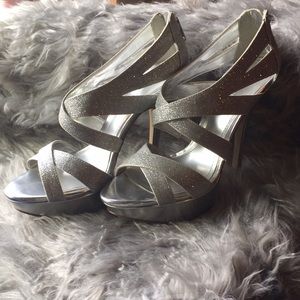Aldo silver stilettos